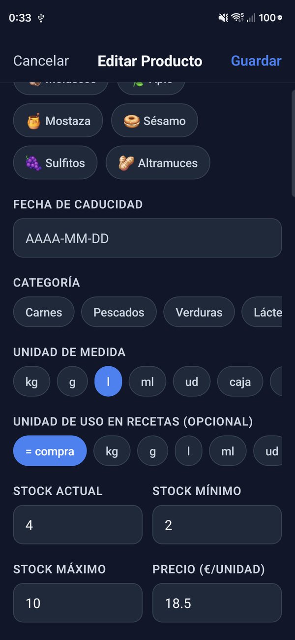 El precio del ingrediente alimenta el escandallo